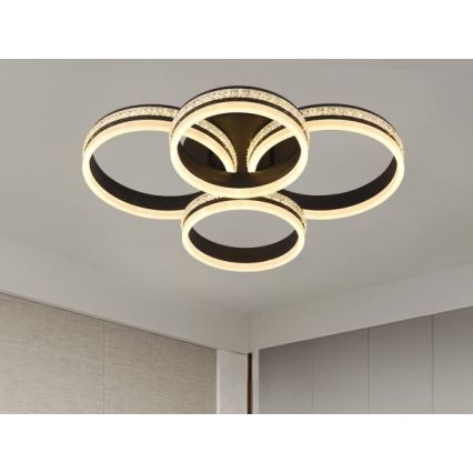 Lustre de tecto LED dimerizável aplicado 150W/230V 3000-6500K + controlo remoto