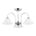 Lustre de tecto sobreposto TAPER 3xE27/15W/230V, acabamento cromado brilhante