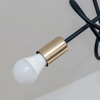 Lustre de teto de fixação à superfície OXFORD 3xE27/15W/230V, dourado/preto