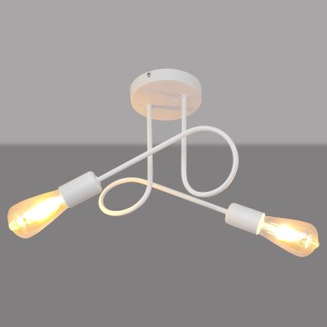 Lustre de teto infantil OXFORD 2xE27/15W/230V branco