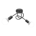 Lustre de teto infantil OXFORD 2xE27/15W/230V cinza