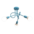 Lustre de teto infantil OXFORD 3xE27/15W/230V azul
