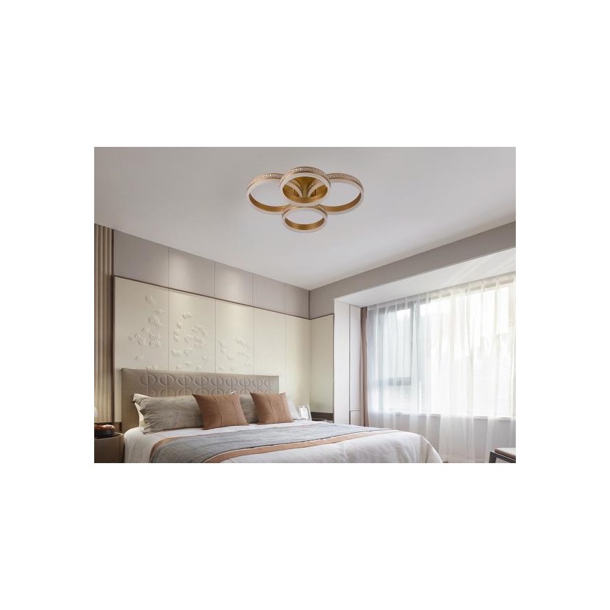 Lustre de teto LED dimerizável, de montagem superficial, LED/150W/230V 3000-6500K + comando remoto