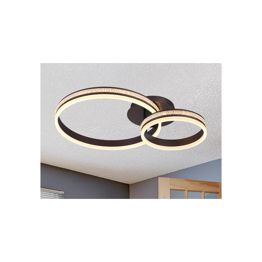 Lustre de teto LED dimerizável de sobrepor LED/110W/230V 3000-6500K + controlo remoto