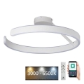 Lustre de teto LED dimmerizável LED/72W/230V 3000-6500K branco + controlo remoto