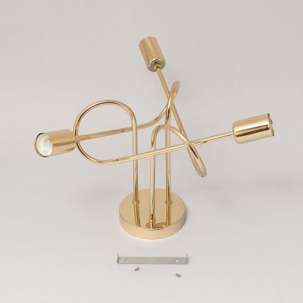 Lustre de teto sobreposto OXFORD 3xE27/15W/230V dourado