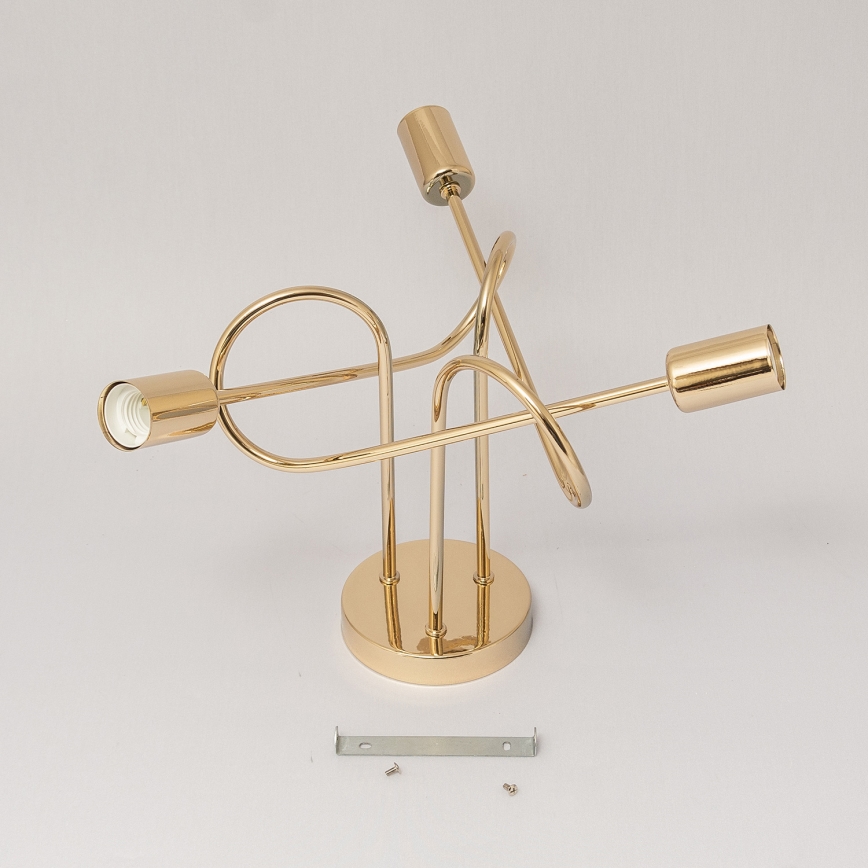 Lustre de teto sobreposto OXFORD 3xE27/15W/230V dourado