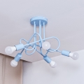 Lustre de teto sobreposto OXFORD 5xE27/15W/230V azul
