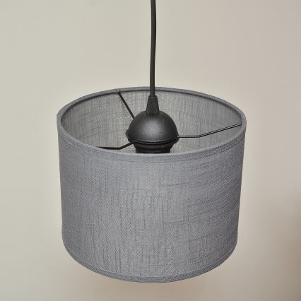 Lustre em cabo ALBA 2xE27/15W/230V cinzento