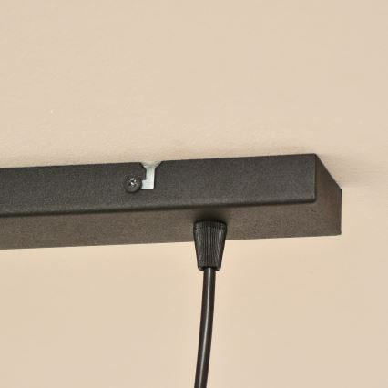 Lustre em cabo ALBA 2xE27/15W/230V cinzento