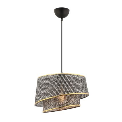 Lustre em cabo BARETTE 1xE27/60W/230V cinzento/dourado