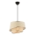 Lustre em cabo BARETTE 1xE27/60W/230V creme/cromado brilhante