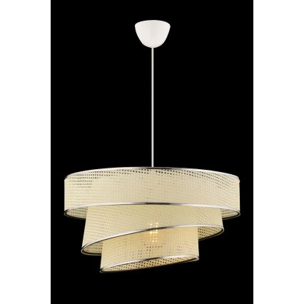 Lustre em cabo COUPER 1xE27/60W/230V branco/cromado brilhante