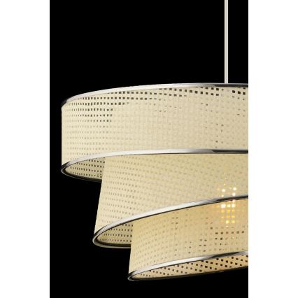 Lustre em cabo COUPER 1xE27/60W/230V branco/cromado brilhante