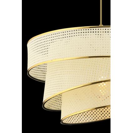 Lustre em cabo COUPER 1xE27/60W/230V branco/dourado