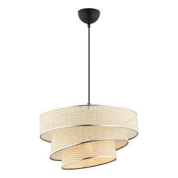 Lustre em cabo COUPER 1xE27/60W/230V creme/cromado brilhante
