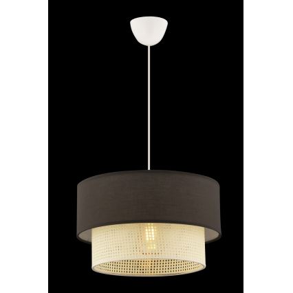 Lustre em cabo ECHO 1xE27/60W/230V castanho/creme