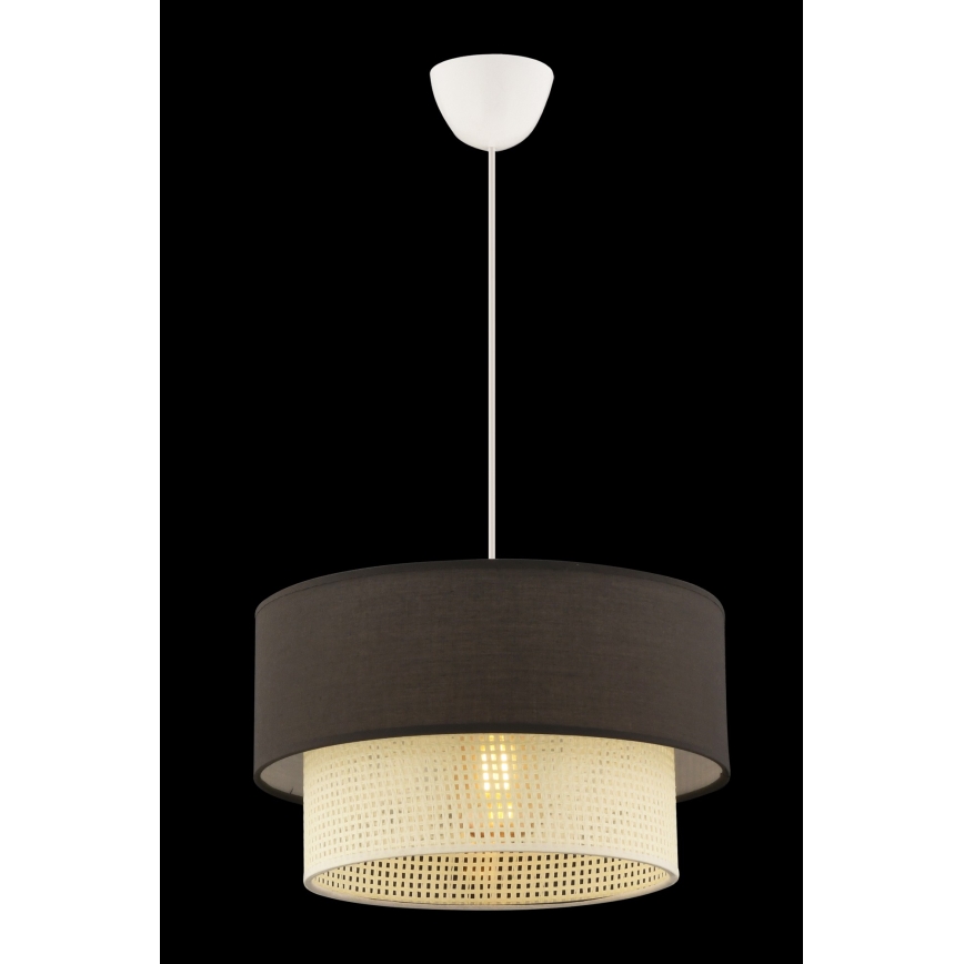 Lustre em cabo ECHO 1xE27/60W/230V castanho/creme