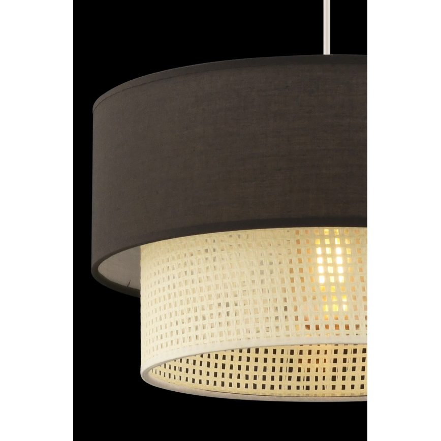 Lustre em cabo ECHO 1xE27/60W/230V castanho/creme