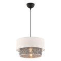 Lustre em cabo ECHO 1xE27/60W/230V creme/cinzento