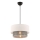 Lustre em cabo ECHO 1xE27/60W/230V creme/cinzento