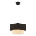 Lustre em cabo ECHO 1xE27/60W/230V preto/creme