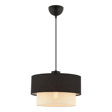 Lustre em cabo ECHO 1xE27/60W/230V preto/creme