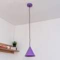 Lustre em cabo ETNA 1xE27/15W/230V Ø 18,5 cm roxo