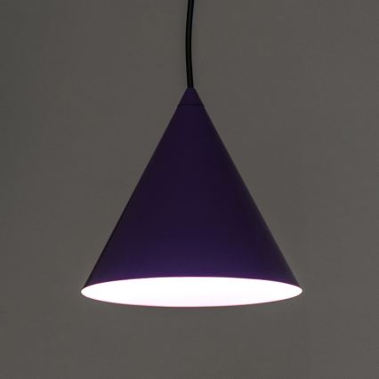 Lustre em cabo ETNA 1xE27/15W/230V Ø 18,5 cm roxo