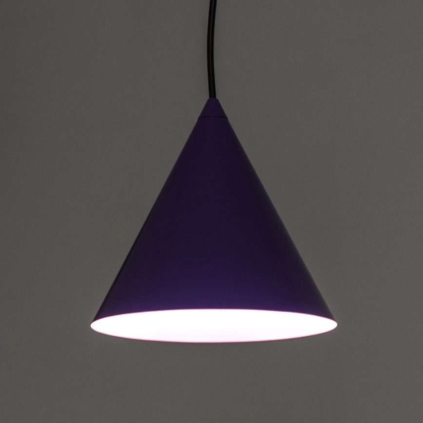 Lustre em cabo ETNA 1xE27/15W/230V Ø 18,5 cm roxo