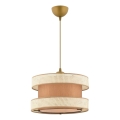Lustre em cabo HALO 1xE27/60W/230V castanho/creme
