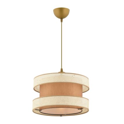 Lustre em cabo HALO 1xE27/60W/230V castanho/creme