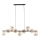 Lustre em cabo LAVA 9xG9/8W/230V bronze/bege fumê
