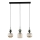 Lustre em cabo SOPHIA 3xE14/10W/230V preto/verde/bege fumê