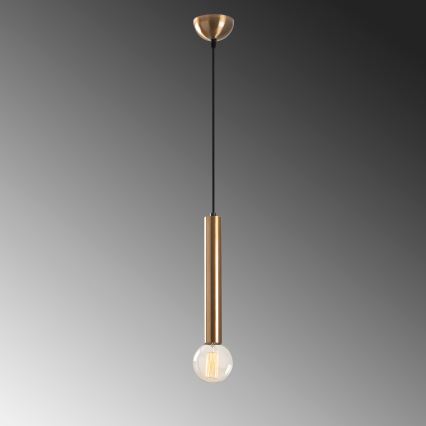 Lustre em cabo TEMPO 1xE27/40W/230V dourado