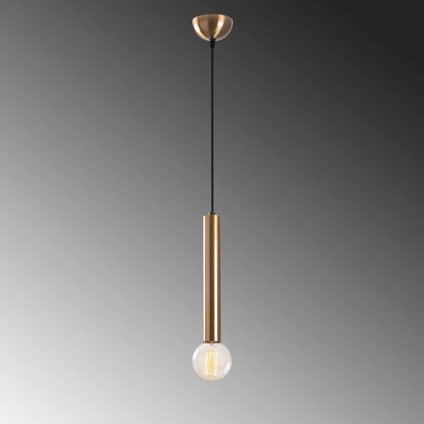 Lustre em cabo TEMPO 1xE27/40W/230V dourado