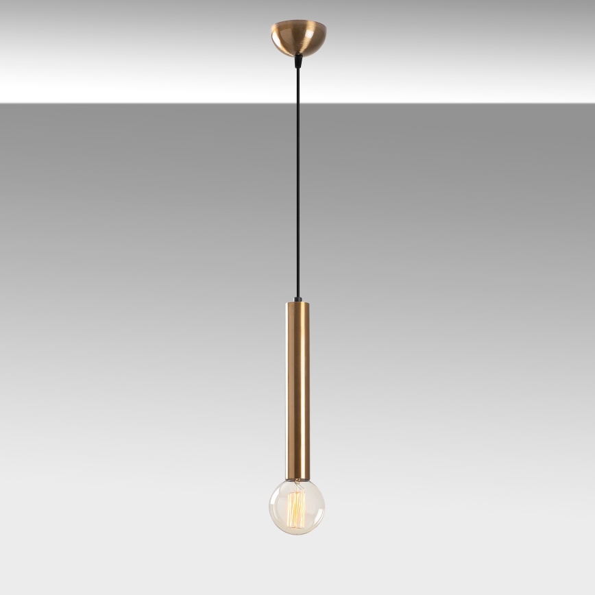 Lustre em cabo TEMPO 1xE27/40W/230V dourado