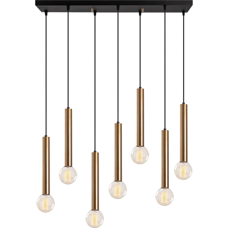 Lustre em cabo TEMPO 7xE27/40W/230V dourado