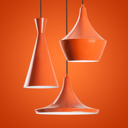 Lustre em cabo TOM 3xE27/40W/230V laranja
