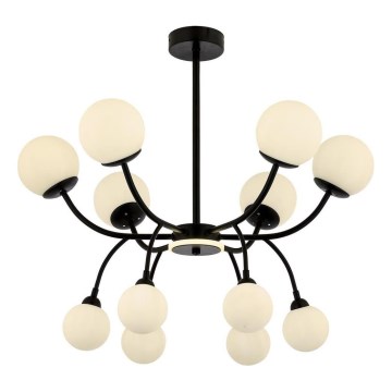 Lustre em haste DAISY 12xG9/10W/230V preto