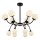 Lustre em haste DAISY 12xG9/10W/230V preto