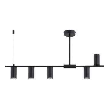 Lustre em haste URANOS 5xGU10/10W/230V preto