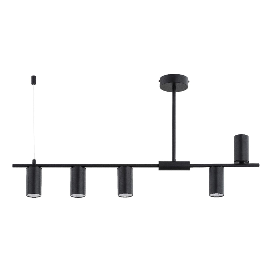 Lustre em haste URANOS 5xGU10/10W/230V preto