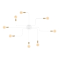 Lustre embutido TRUVA 8xE27/40W/230V branco/dourado