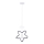Lustre infantil pendente STARS 1xE27/20W/230V preto/belo