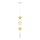 Lustre infantil suspenso STARS 1xE27/20W/230V amarelo/branco