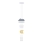 Lustre infantil suspenso TRIO 1xE27/20W/230V cinza/branco/amarelo