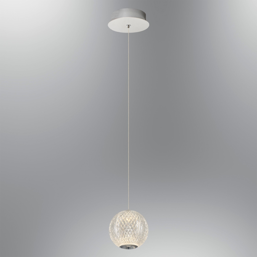 Lustre LED CREMONA 1xLED/5W/230V 3000K cromado mate