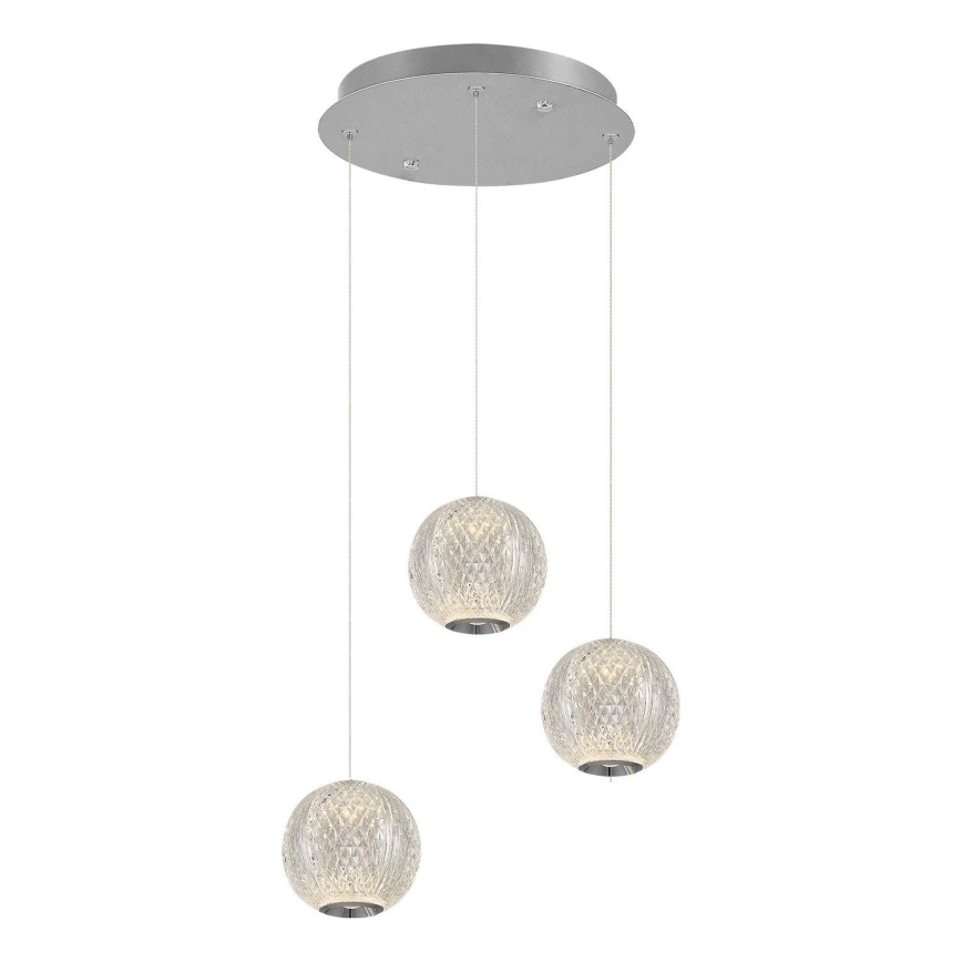 Lustre LED Cremona 3xLED/5W/230V 3000K em cromo fosco