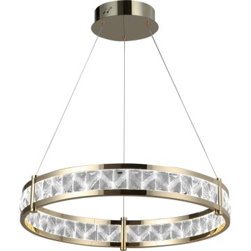 Lustre LED de cristal dimerizável suspenso por cabo ENRIQUE LED/55W//230V 3000-6000K diâmetro 80 cm + comando remoto